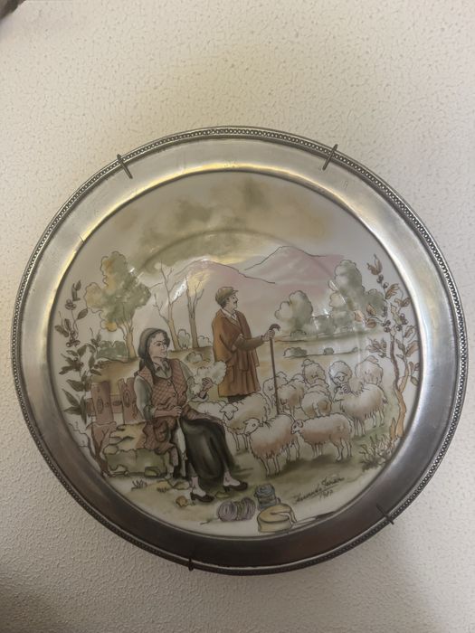 Coleção pratos de parede estanho - Vintage