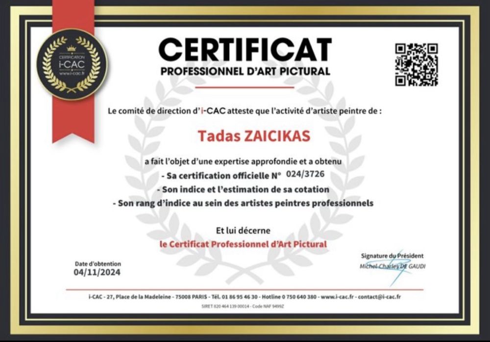 Tedy Zet , obra com certificado de autentacidade