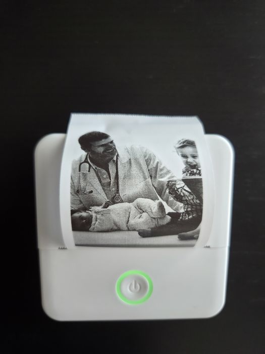 Impressora fotos preto e branco + 5 rolos papel
