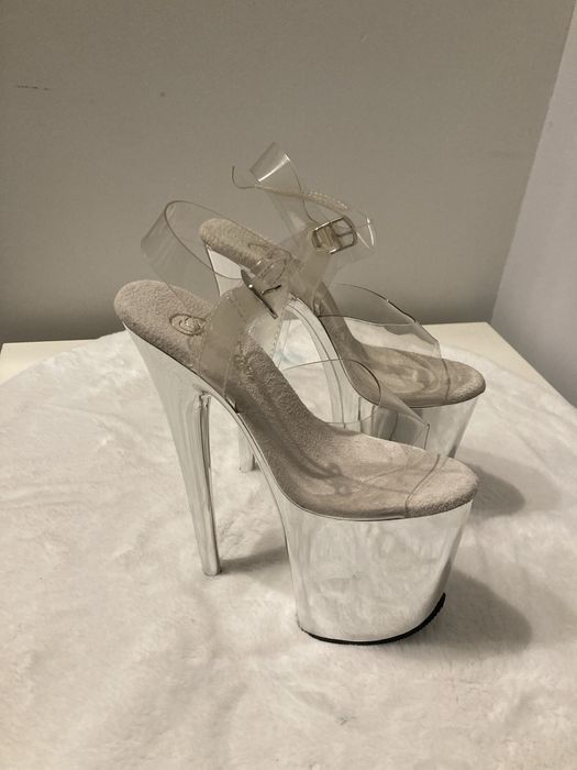 Pleaser flamingo szpilki szklanki buty pole dance 36