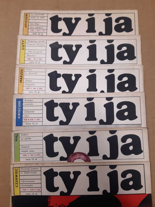 Magazyn Ty i ja rok 1968 archiwalny  rocznik okazja