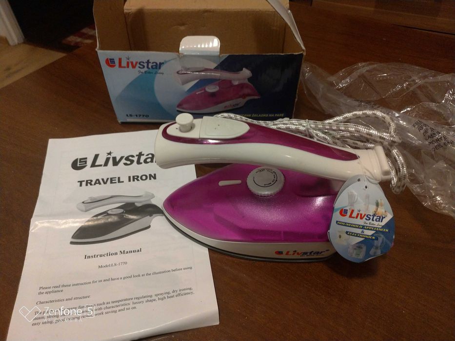 Żelazko turystyczne na parę