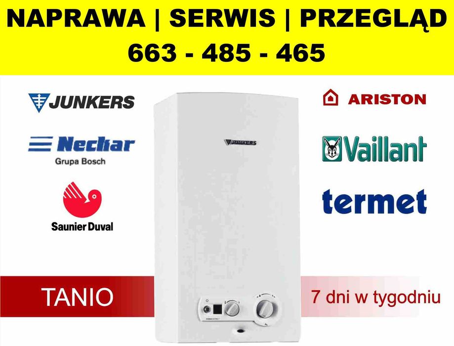 Naprawa, czyszczenie piecyków gazowych junkers – TANIO