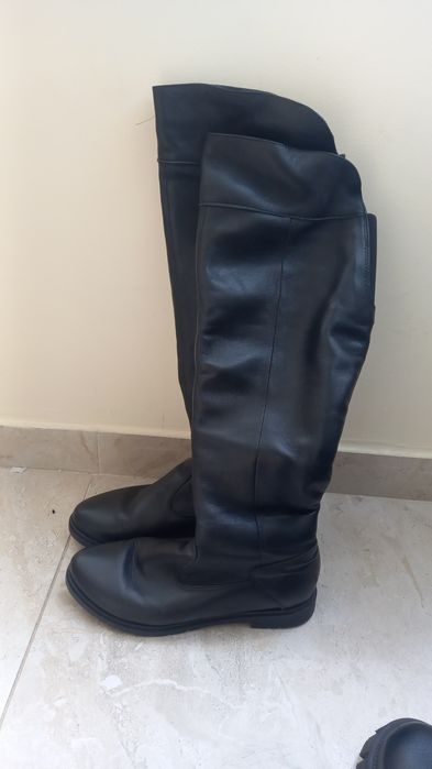 Шкіряні сапоги чоботи