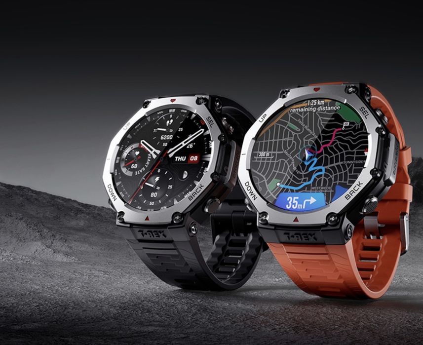 Смарт годинник Amazfit T-Rex 3 виготовлений по військовому стандарту MIL-STD. Офіційна Гарантія 12 місяців.