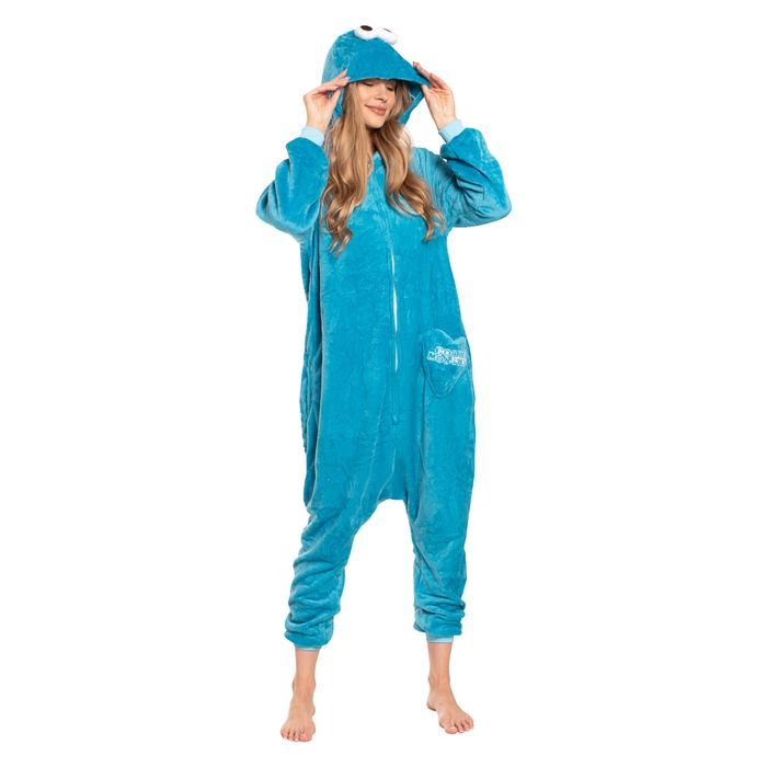 Piżama Damska Kigurumi Onesie Strój Ciasteczkowy Potwór 145-155 cm S
