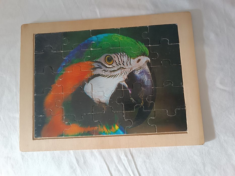 Puzzle Arara Colorida. 25 peças