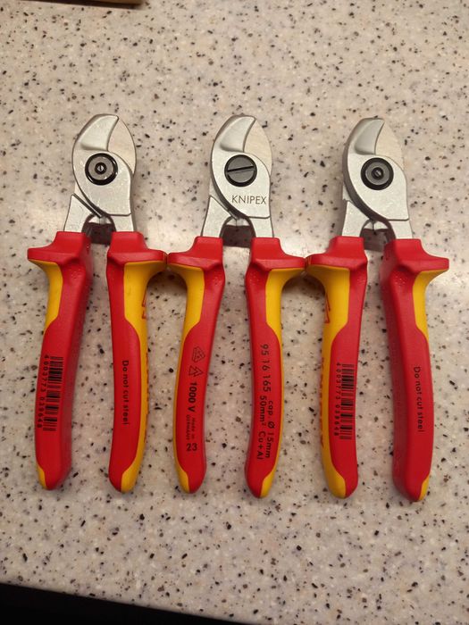 Ножиці для різки кабелів Knipex 165мм 95 16 165 , Cimco