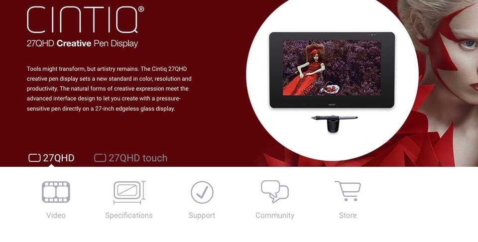 Wacom Cintiq 27QHD - Mesa de desenho + Braço Articulado