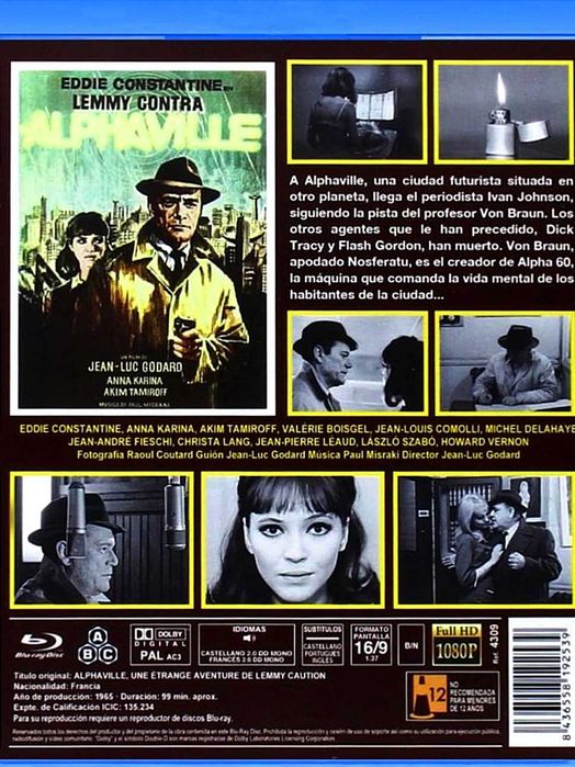 Cinema Autor de Culto Godard Alphaville Blu-ray portes grátis