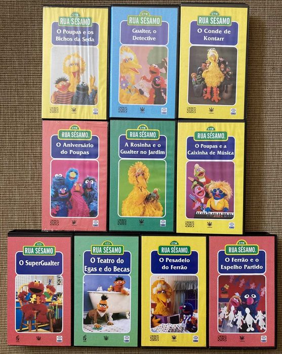 [VHS] Rua Sésamo (números e títulos na descrição)