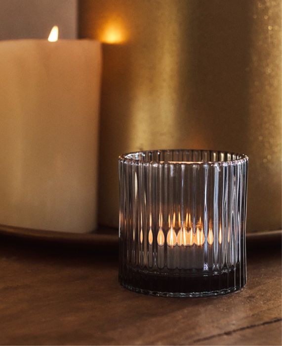 Porta-Velas De Vidro Zara Home NOVO