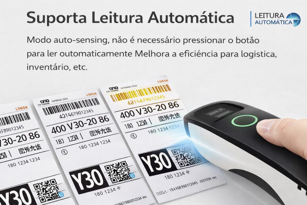 Scanner de Códigos de Barras 2D Bluetooth / Wireless / USB