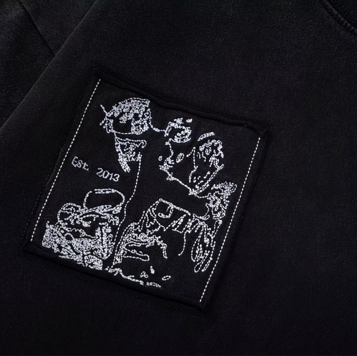 Футболка Off - White чорний  колір в розмірі L