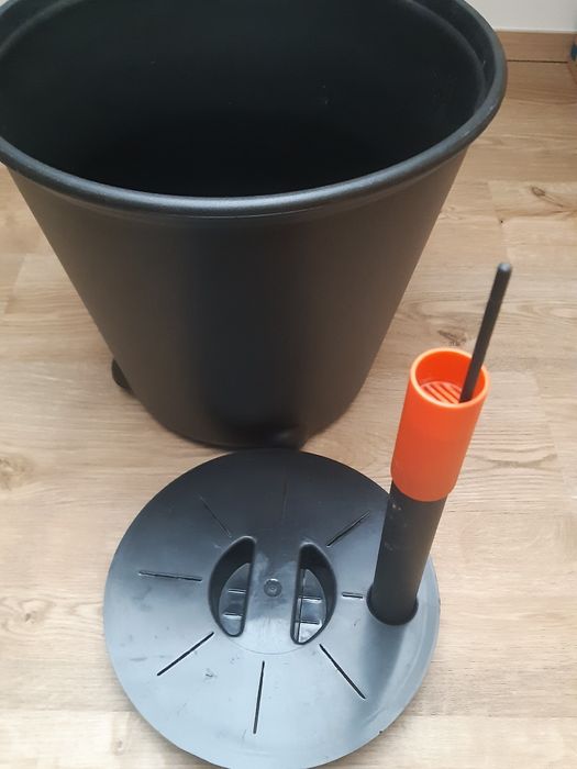 IKEA PS FEJÖ Vaso c/rega automática, preto, 32 cm