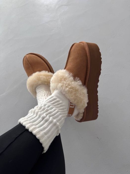 36-41 р угги UGG FUNKETTE CHESTNUT beige