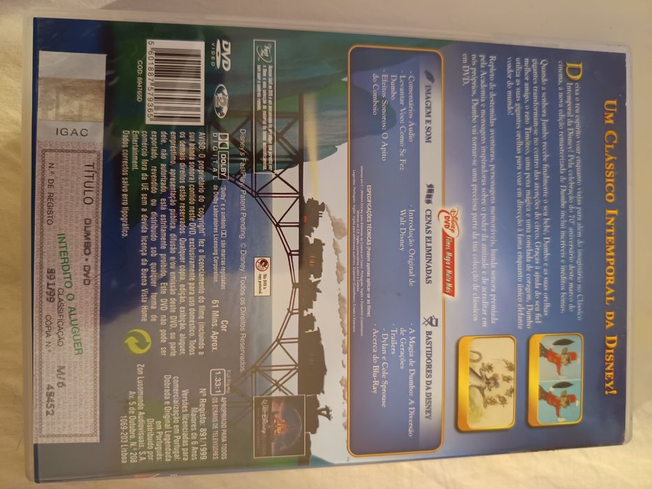 DVD edição especial Disney dumbo