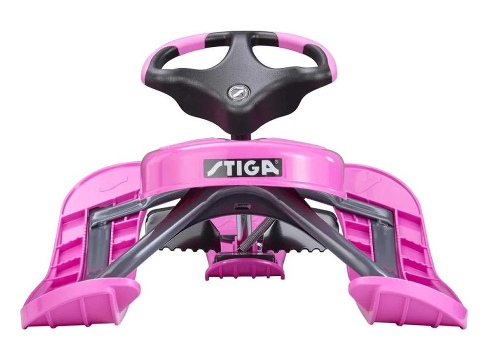 Nartosanki STIGA Snowracer PRO kierownica hamulec zwijacz sznurka pink