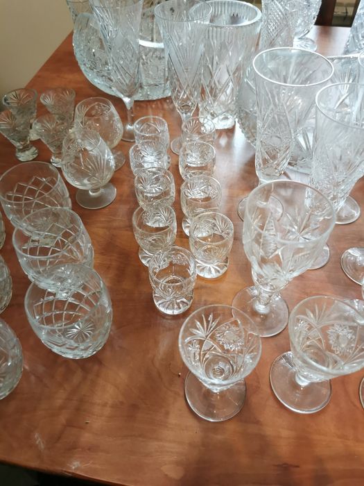 Kryształ PRL duży komplet