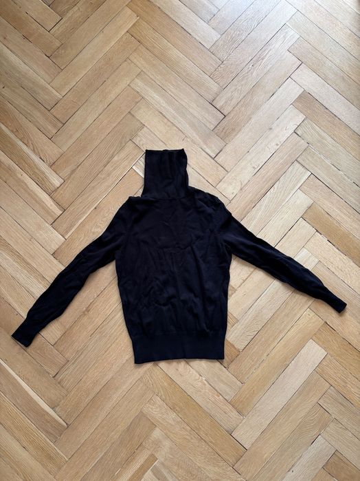 Czarny wiskozowe golf