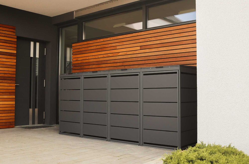 Zabudowy koszy Top Box Obudowy koszy Osłona kosza 4x240L Premium