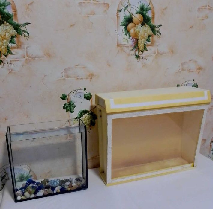 Підвісний акваріум 12 л СССР, стікляний 5.5 л / 22 л СССР