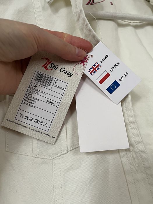 Biała koszula damska Stir Crazy rozmiar S