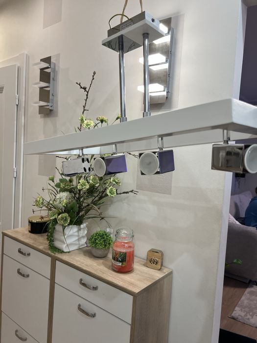 Lampa sufitowa Light Prestige  Marakesz drewniana tama 4 led