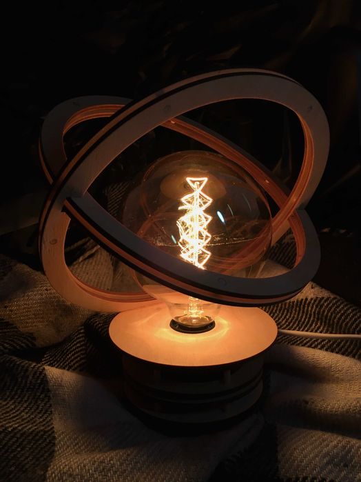 Настольный декоративный светильник с лампой Edison