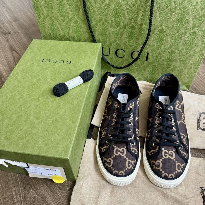 Gucci Tennis 1977 Low 'GG Monogram - Ebony Beige кеди чоловічі