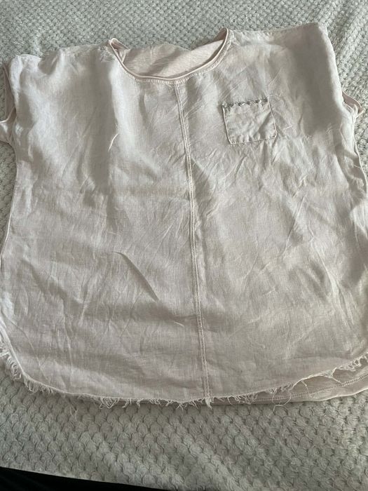 Lniana bluzka made in italy rozmiar 44