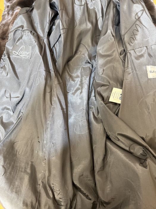 Норкова шуба Luxor Італія норка blackglama 44-46