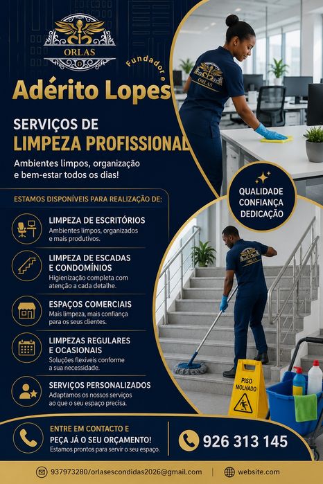 ANÚNCIO – SERVIÇOS DE LIMPEZA

A Orlas Escondidas está disponível para a realização de serviços de limpeza com qualidade, responsabilidade e efici