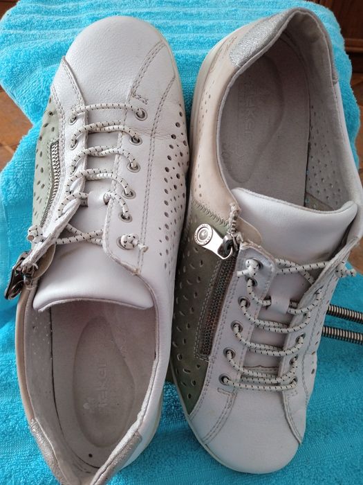 Rieker 42 sneakersy skóra naturalna