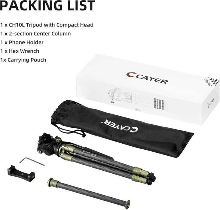 Tripé Fibra de Carbono (Novo)