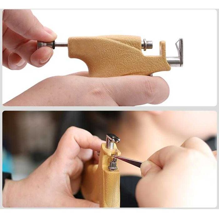 Kit Furação de Orelhas - pistola + 98 brincos (novos)