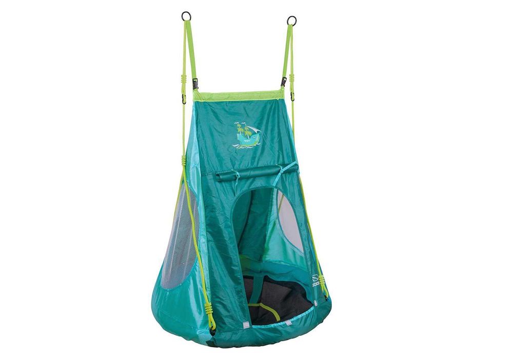 HUDORA HUŚTAWKA pełne GNIAZDO BOCIANIE 100kg kpl. namiot domek