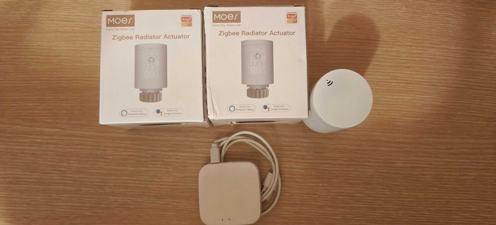 Głowica termostatyczna bramka termostat do grzejnika Moes Tuya Zigbee