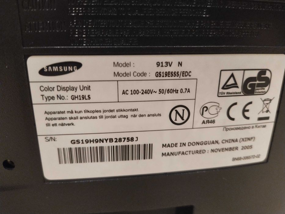 Monitor Samsung 19'