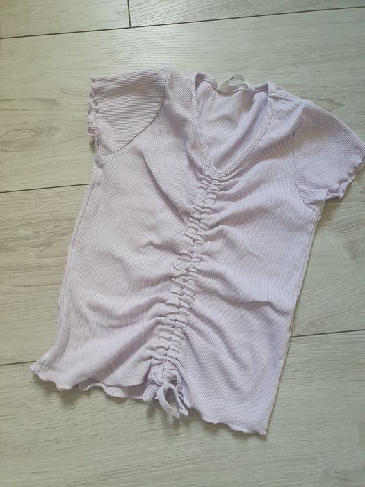 Bluzka krótki rękaw  H&M 134 140