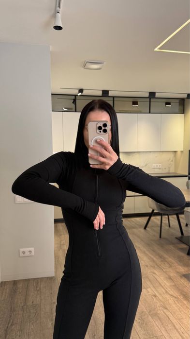 Комбінезон термо із блискавкою в 4 кольорах шоколадий чорний білий