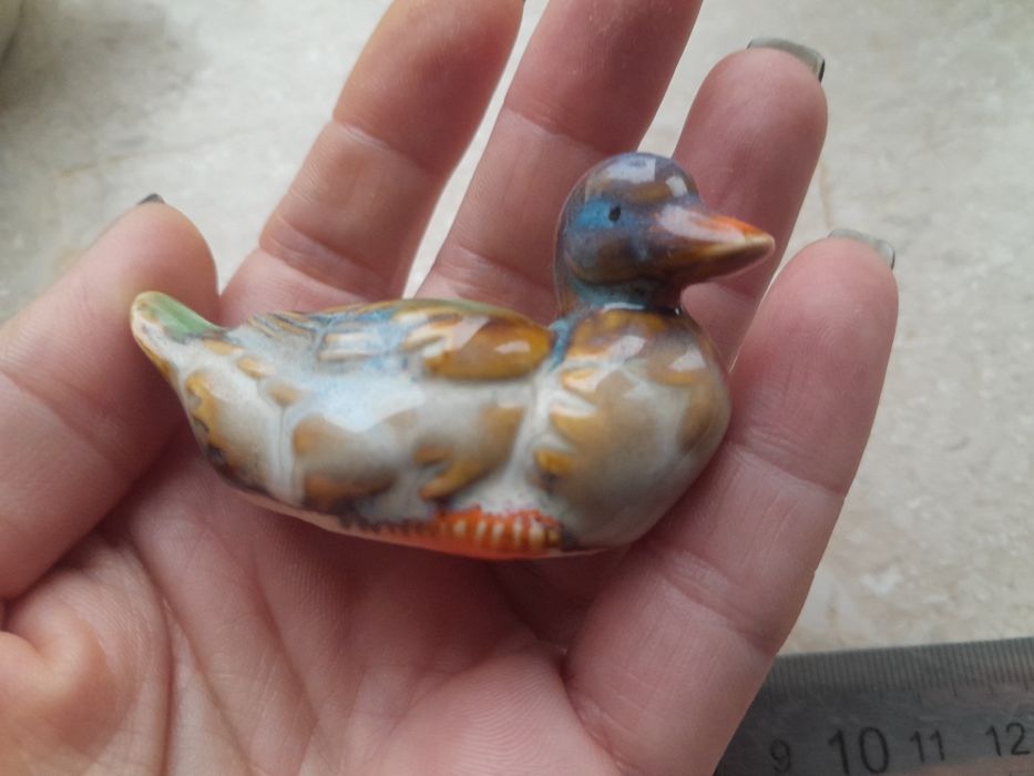 Фарфоровые статуэтки гуси,утки