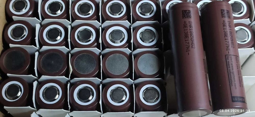 Новий високотоковий акумулятор LG INR18650HG2 3000 mAh 20А. акб 18650