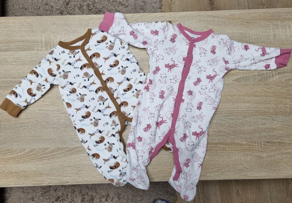 Pajacyki/śpioszki kotki, pieski rozmiar 68