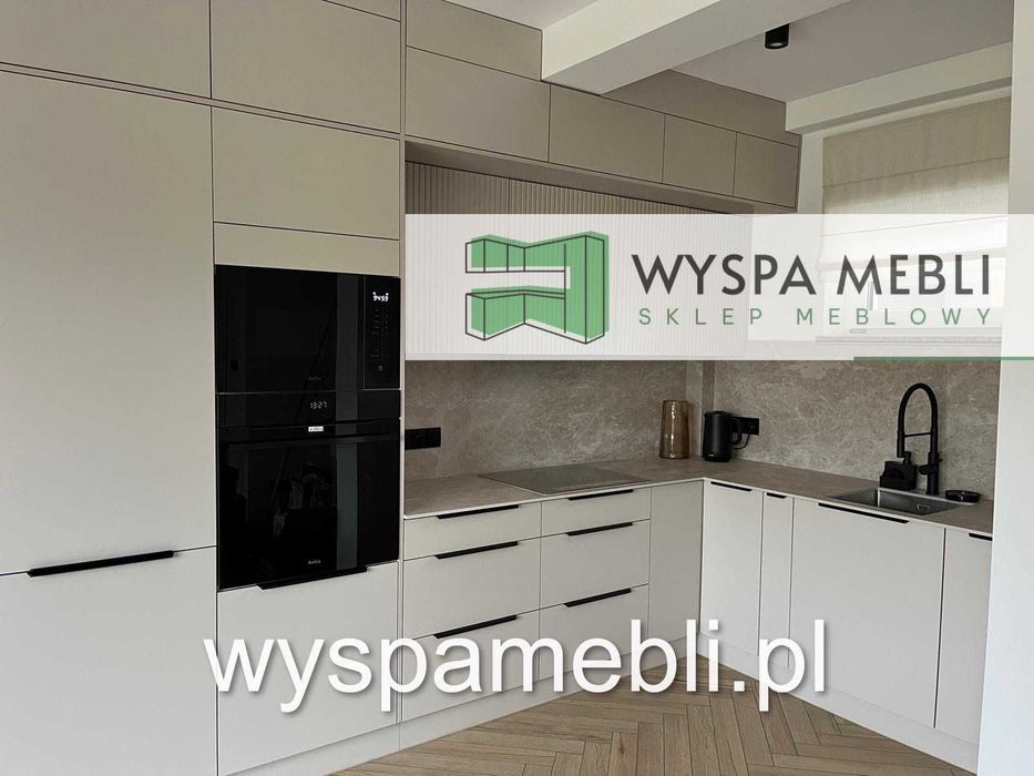 NOWE meble kuchenne dowolny wymiar kaszmir czarny, dąb artisan kuchnia