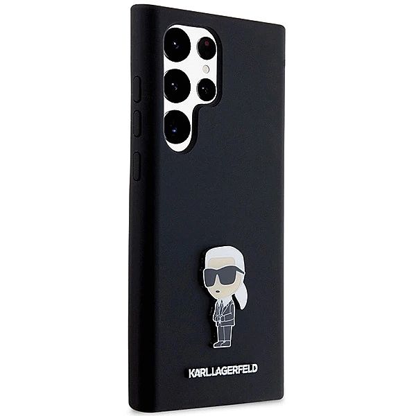 Etui Karl Lagerfeld Silicone Ikonik Metal Pin na Samsung Galaxy S23 Ul