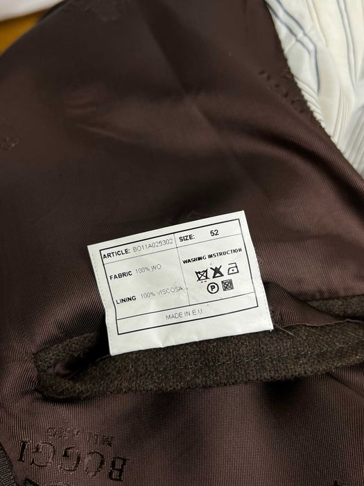 BOGGI x Vitale Barberis 100% Wool Blazer коричневий піджак з вовни Боггі Мілано Italy