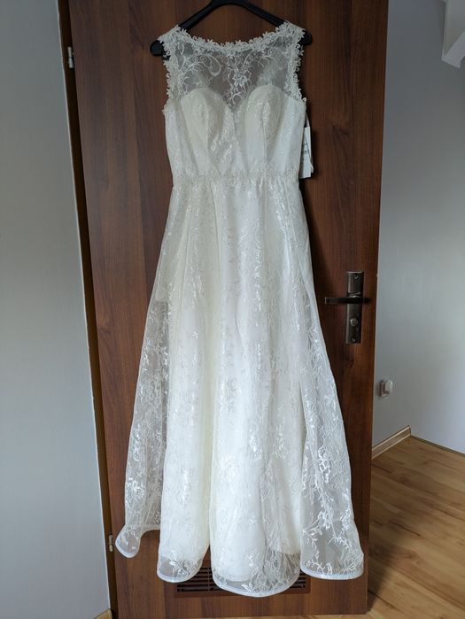 Suknia ślubna nowa z metką romantyczna kwiaty