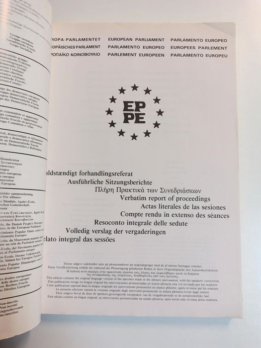Relato integral das sessões/ Compte rendu in extenso des séances
