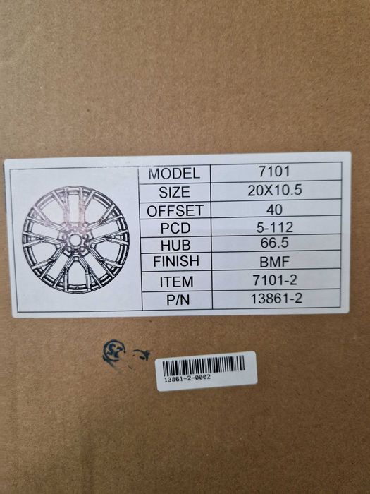 Диски БМВ новые разноширокие R22,R21,R20 5-112/5-120 BMW G/E/F-серия.